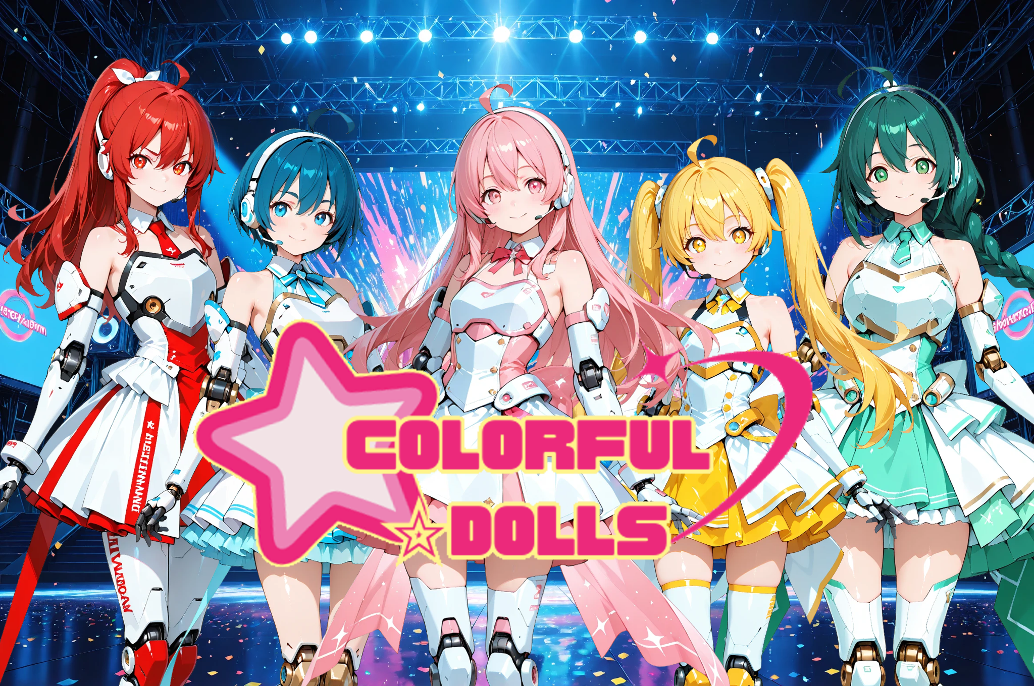 🌈✨ 女性アイドル型アンドロイドユニット【カラフル☆ドールズ】の世界