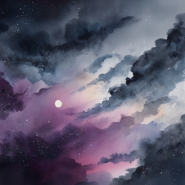 紫の空