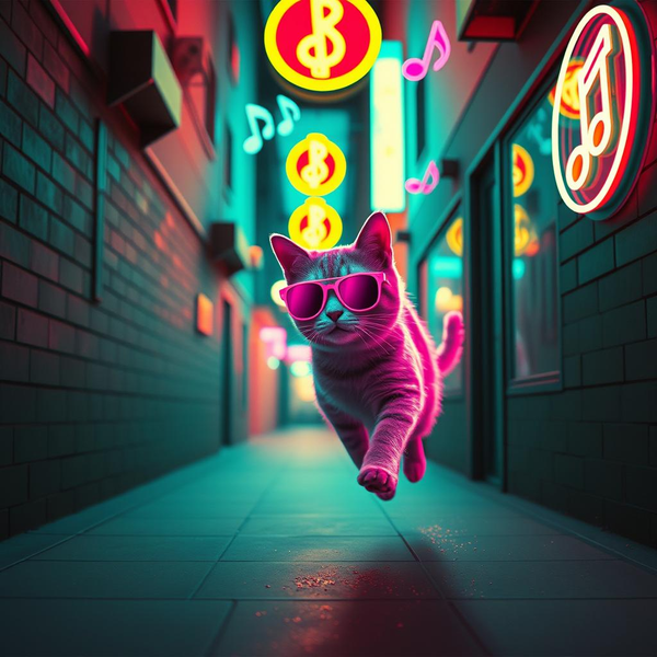 Neon Alley Cat Shuffle