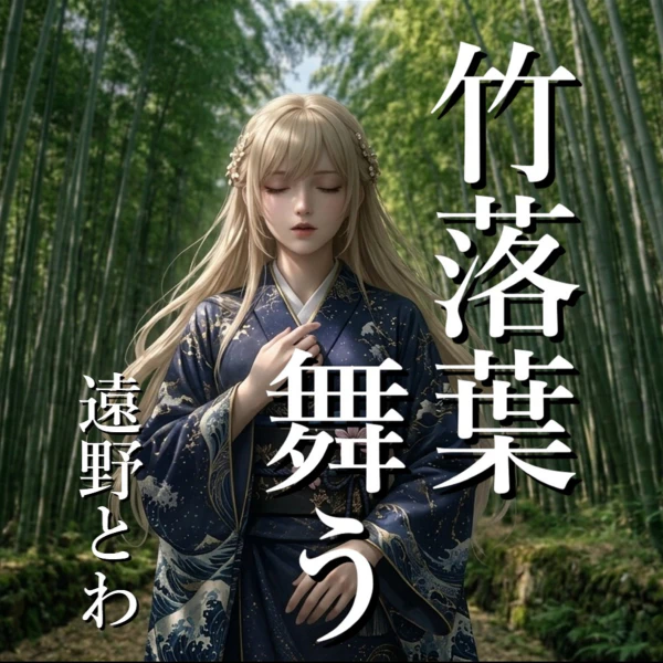 竹落葉舞う